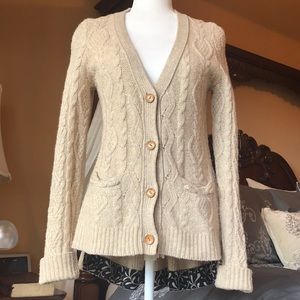 Anthropologie Skirted Fisherman cardigan sz S